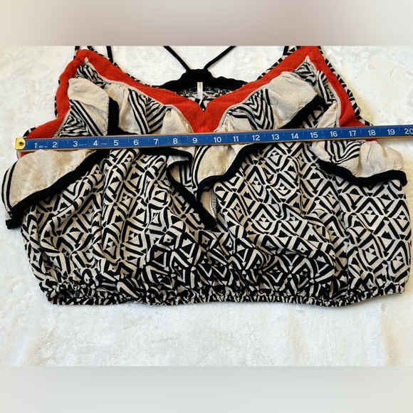 Free People Boho Print Ruffle Blouse - Picture 6 of 9